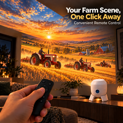 Tractor & Farm Scene Room Projector – Wall & Ceiling Décor for Tractor Lovers✨