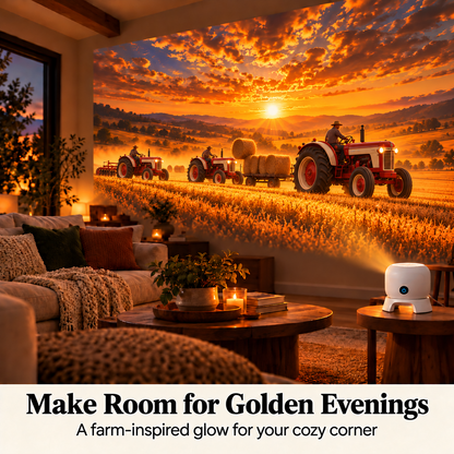 Tractor & Farm Scene Room Projector – Wall & Ceiling Décor for Tractor Lovers✨