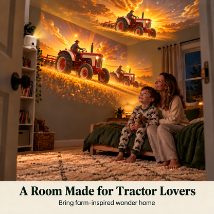 Tractor & Farm Scene Room Projector – Wall & Ceiling Décor for Tractor Lovers✨