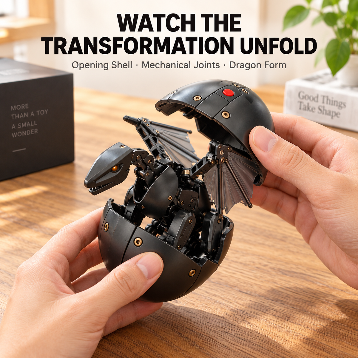 🎀✨DragonMorph – Egg to Dragon Transforming Mechanical Toy