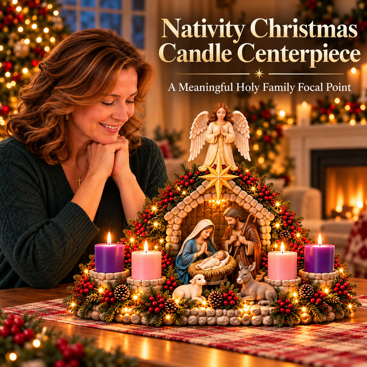✝️Journey to Bethlehem – 4-Week Lighted Advent Nativity Path