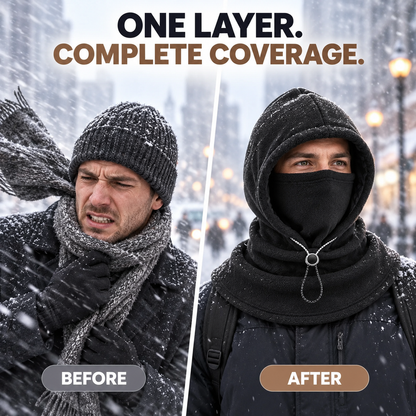 📢LAST DAY 49% OFF 3-in-1 Winter Fleece Balaclava Hood 🧣❄️ Warm Face, Ear & Neck Cover