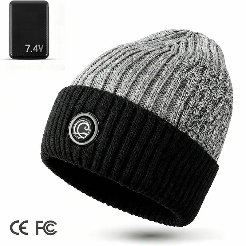 🔥Rechargeable Heated Hat – 3 Heat Settings, 360° Heating Outdoor Work, Skiing, Hiking & Cold Weather