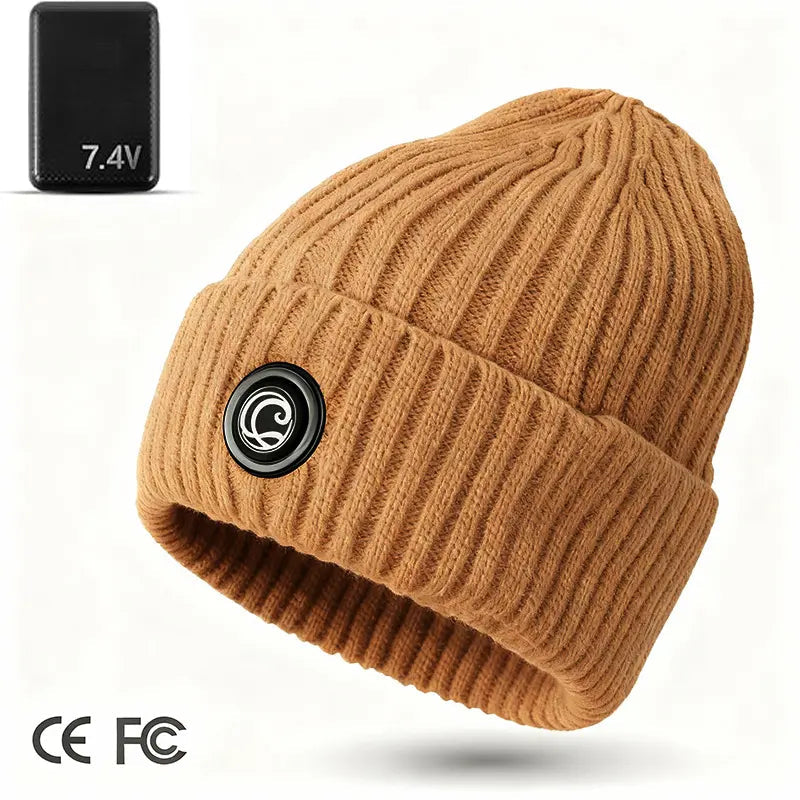 🔥Rechargeable Heated Hat – 3 Heat Settings, 360° Heating Outdoor Work, Skiing, Hiking & Cold Weather