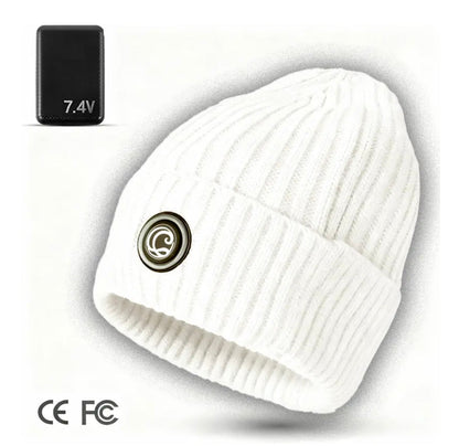 🔥Rechargeable Heated Hat – 3 Heat Settings, 360° Heating Outdoor Work, Skiing, Hiking & Cold Weather