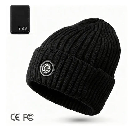 🔥Rechargeable Heated Hat – 3 Heat Settings, 360° Heating Outdoor Work, Skiing, Hiking & Cold Weather